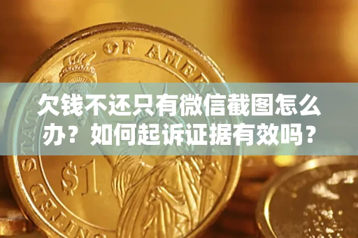 武汉欠钱不还只有微信截图怎么办？如何起诉证据有效吗？