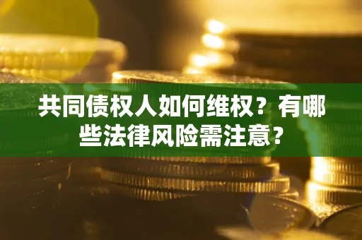 武汉共同债权人如何维权？有哪些法律风险需注意？