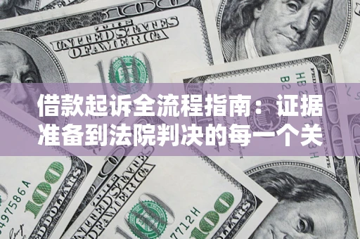 武汉借款起诉全流程指南：证据准备到法院判决的每一个关键步骤