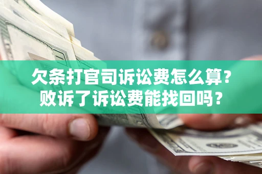 武汉欠条打官司诉讼费怎么算？败诉了诉讼费能找回吗？
