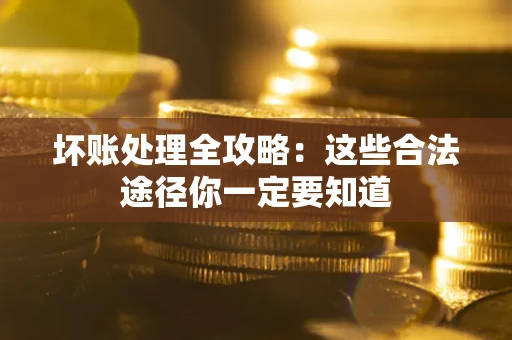 武汉坏账处理全攻略：这些合法途径你一定要知道
