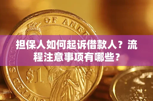 武汉担保人如何起诉借款人？流程注意事项有哪些？